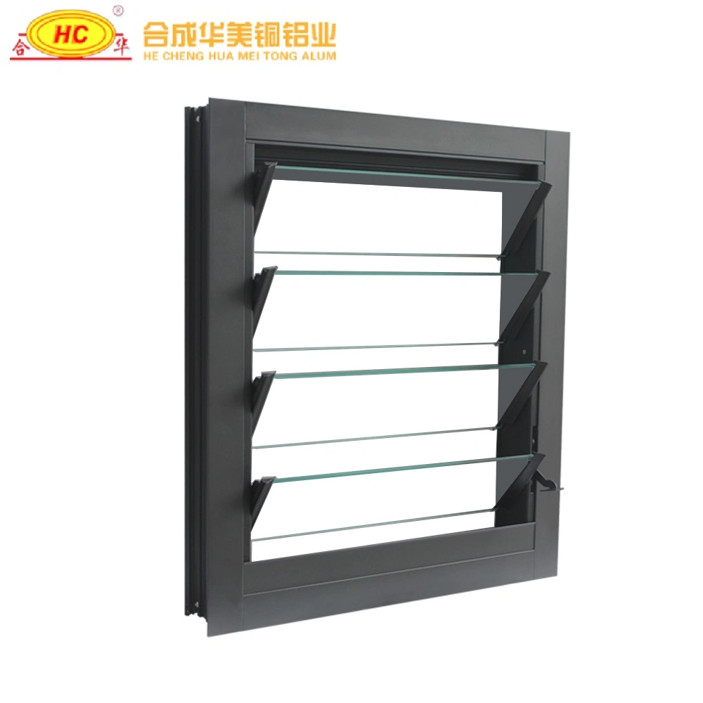 Promotional Aluminum Blades Jalousie Frame Glass Shutter Window Louver